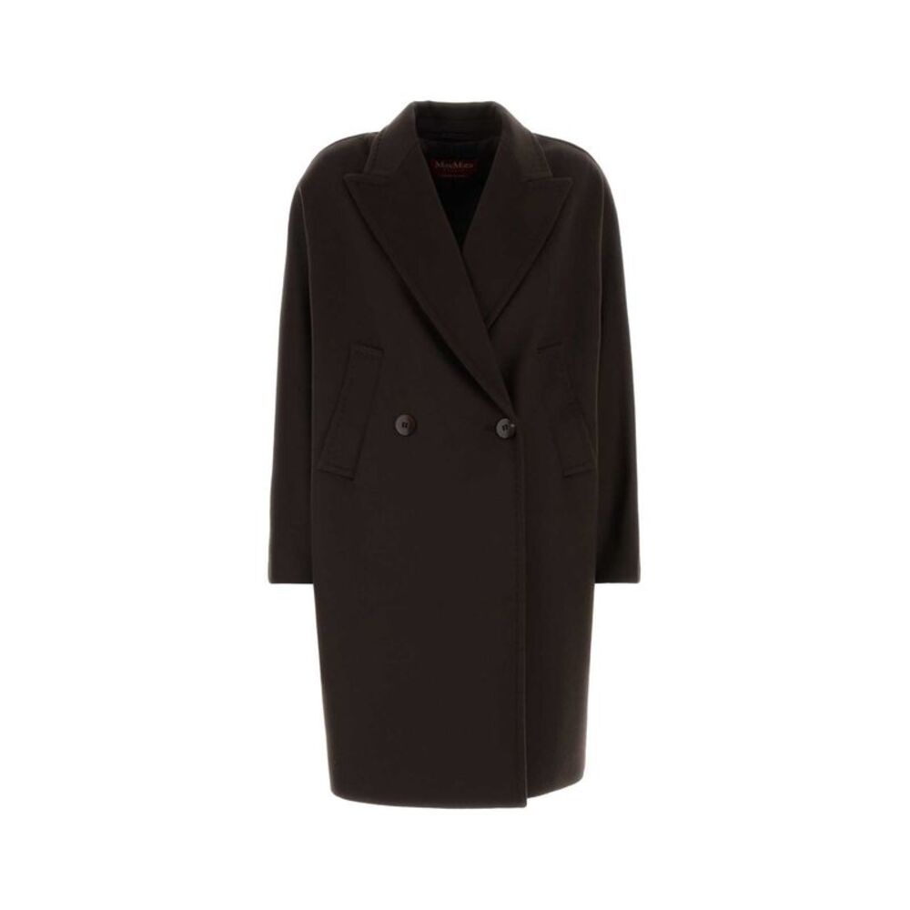 Mm Studio Women Dark Brown Wool Mastro Coat